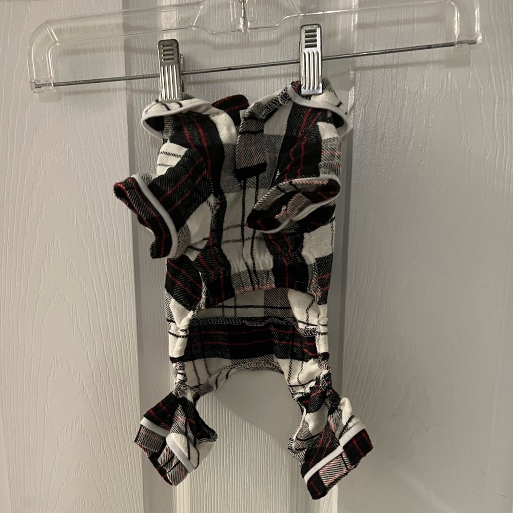 Plaid Doggie Pajamas XS